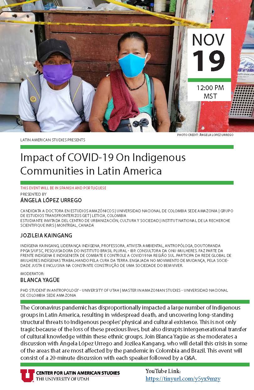 Impact of COVID on Indigenous Communities flyer